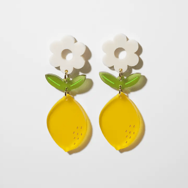 Lemon Blossom Dangle Earrings