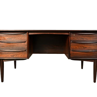 Svend Madsen Rosewood Desk Falster Danish Modern 