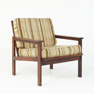 Illum Wikkelsø Mid Century Rosewood Lounge Chair - mcm 