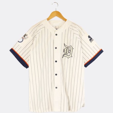 Vintage Starter MLB Detroit Tigers Striped Jersey Outerwear Sz XL