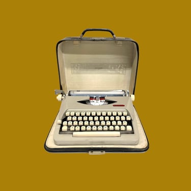 Vintage Typewriter Retro 1960s Royal Parade + Mid Century Modern + Carrying Case + Portable Typing Machine + MCM + Home and Office Decor 