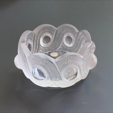 Midcentury Lalique signed Glass bowl “Gao” 