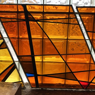 Small Trapezoid Stained Glass Various Colors