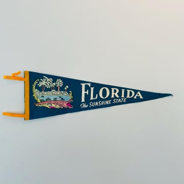 Vintage Florida Souvenir Pennant 