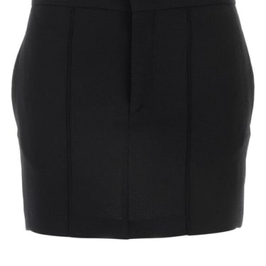 Isabel Marant Woman Black Stretch Polyester Blend Licoba Mini Skirt