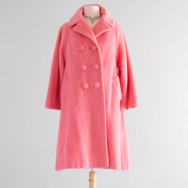 Absolutely fabulous and sought after early 1960's pepto pink Lilli Ann coat of dreams. Made of a luxurious mohair and wool blend and lined in&#8230;