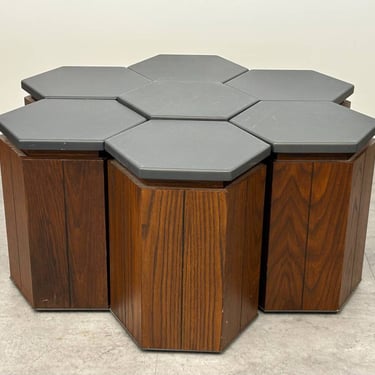 Hexagonal End Table