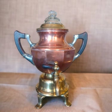 VINTAGE Landers Frary copper coffee pot Collectible Landers Frary copper and brass coffee pot Antique Landers Frary copper coffee pot 