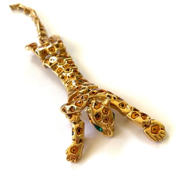 Over the Shoulder Vintage Leopard Brooch