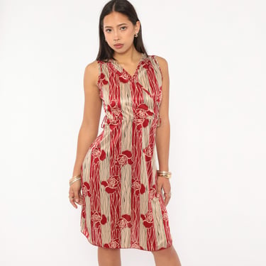 a line sleeveless dress Sleeveless Cowl Neck Midi Dress | A-Line Dress