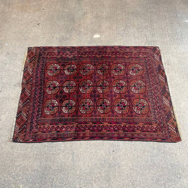 Vintage Persian Red Wool Carpet Rug, c.1960’s 