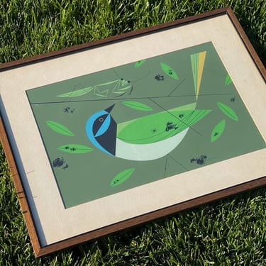 Charley Harper | Ford Times | Signed ”Green Jay” Silkscreen 