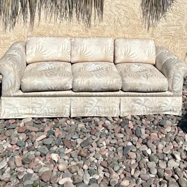 1994 Vintage Marge Carson Palms Three Seater Sofa