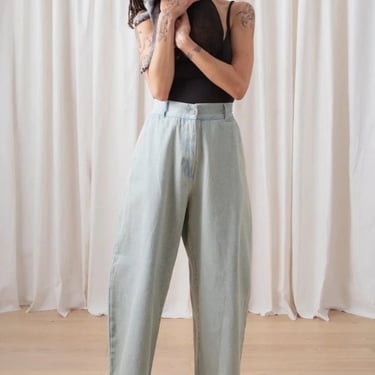 Ali Golden Loose Barrel Pant - Light Denim