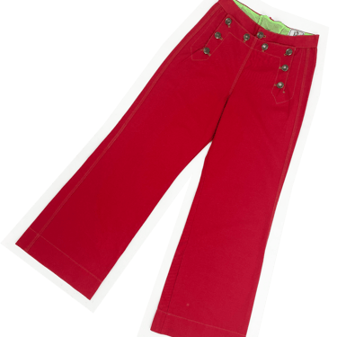 Jean Paul Gaultier 90s red sailor pants