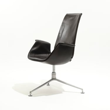 FAUTEUIL EN CUIR FK 6725, KNOLL, FABRICIUS & KASTHOLMON, 1960s