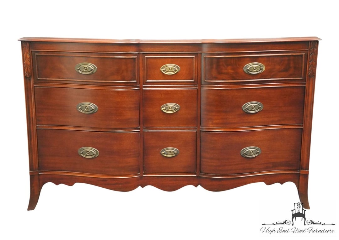 VINTAGE ANTIQUE Solid Mahogany Traditional Duncan Phyfe Style 56