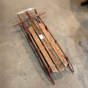 Collectible Vintage ‘American Racer' Wooden Sled