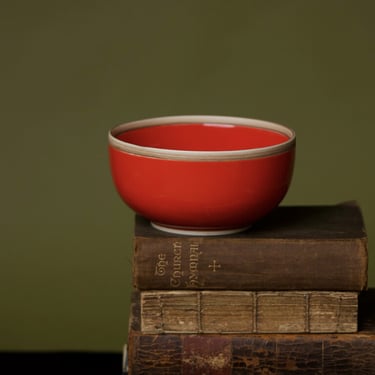 Coral Red - Middle Kingdom 'Hermit' Bowl  - Soup Bowl