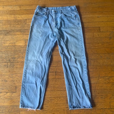 90s Distressed Carhartt Denim Blue Jeans Light Wash 36x30 