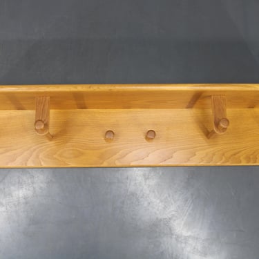 1970s Rare Aksel Kjersgaard Ash Wood Wall Hanger Denmark / Wooden Shelf / Wooden Hanger / Vintage Furniture 