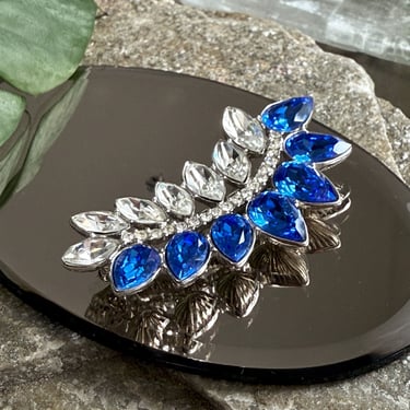 YSL Sapphire Crystal Brooch