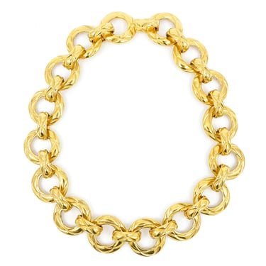 Chanel Quilted Chainlink Collar Necklace