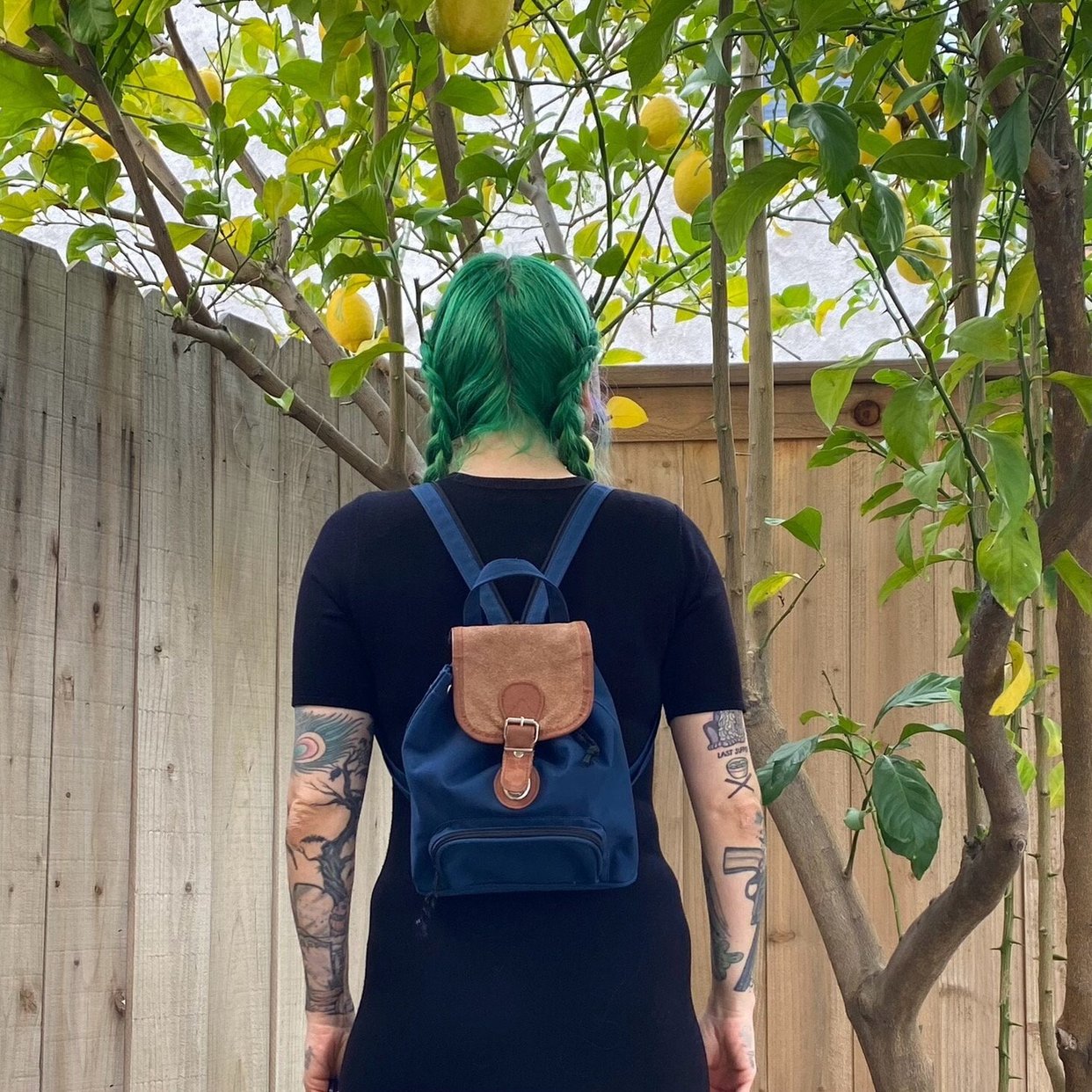 Y2K 2000's Blue Canvas Mini Backpack with | Surrealist Vintage - San Diego,  CA | ATTIC
