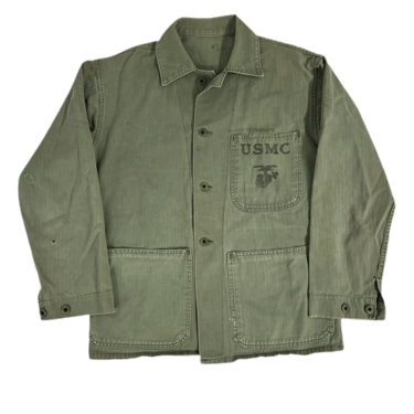 Vintage WWII USMC P41 "HBT" Herringbone Jacket