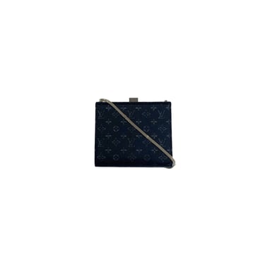 Louis Vuitton Black Monogram Satin Chain Bag