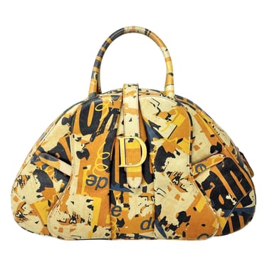 Dior Orange Logo Top Handle Bag