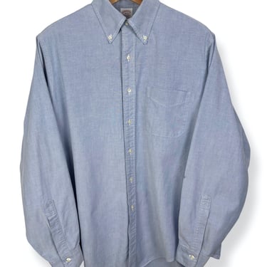 Vintage USA Made Brooks Brothers Makers Button-Down Oxford Shirt ~ 16 - 35 / L ~ 100% Supima Cotton ~ OCBD ~ 