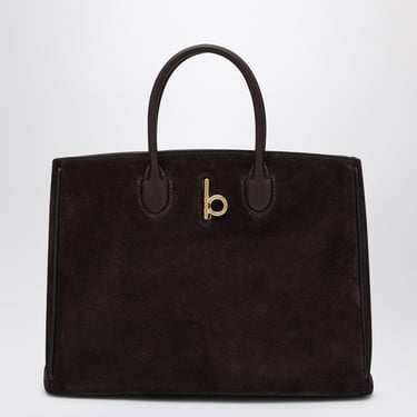 Burberry Rocking Horse Medium Brown Suede Tote Women