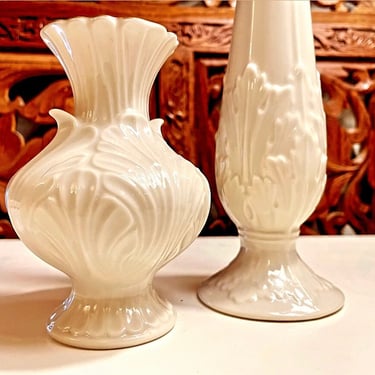 Lenox Cabbage Leaf 3pc Set | Bowl and Vases 