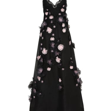 Matchmaker Daisy Slip Dress - Black/Pink