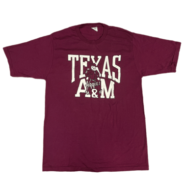 Vintage Texas A&amp;M &quot;Aggies&quot; Sand-Knit T-Shirt