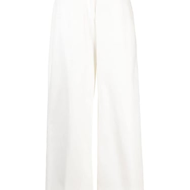 Jil Sander Women Wide-Leg Cotton Trousers