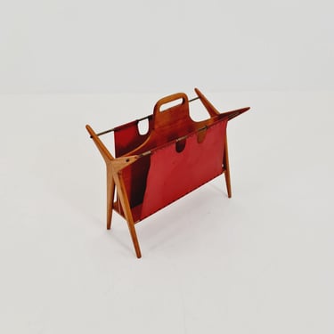 Rare Mid century magazine rack Germany, 1960s 