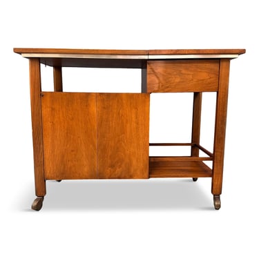 John Widdicomb Bar Cart by Dale Ford with Expanding Top