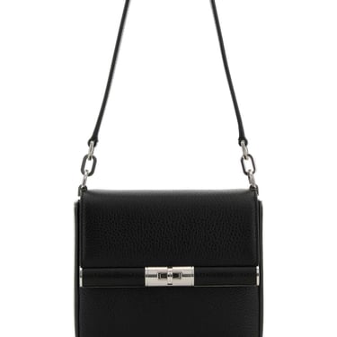 Dolce & Gabbana Men Black Leather Marlene Shoulder Bag