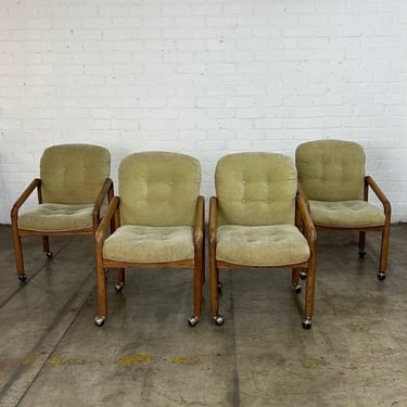 Bentwood Rolling Dining Chairs- Set of 4 