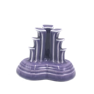 vintage Fiesta Pyramid Candleholder in Lavender or Purple 