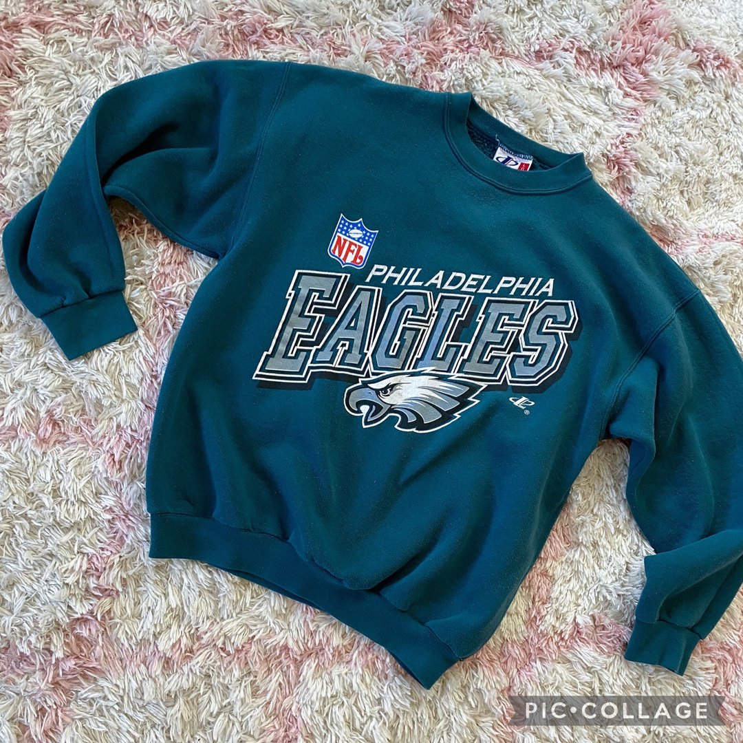 Men's Starter Kelly Green Philadelphia Eagles Throwback Raglan Hoodie Long  Sleeve T-Shirt