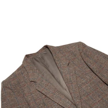 Yves Saint Laurent Herringbone Tweed Blazer - Brown