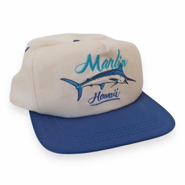 vintage snapback / fishing hat / 1990s Hawaii Marlin deep sea fishing snapback hat cap 