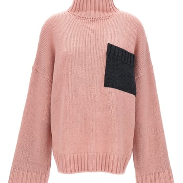 J.W.Anderson Women Logo Embroidery Two-Color Sweater