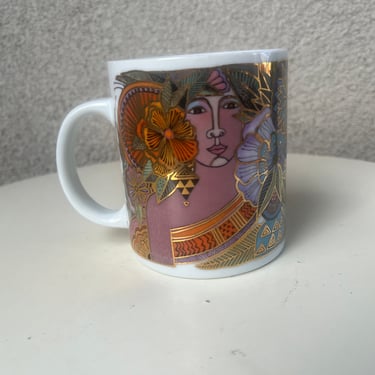 Vintage Laurel Burch Mug Ceramic “ Blossoming Women” 1993 