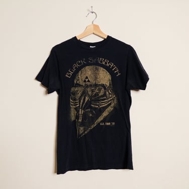 Vintage 90s Black Sabbath US Tour 78 Rock Band T Shirt Reprint Size Medium 