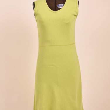 Green Chartreuse Easy Style Dress By Newport News, XS