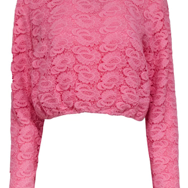 Alice & Olivia - Pink Lace Long Crop Sleeves Sz S